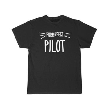 PILOT GIFT CUTE PERFECT PILOT CAT LOVER DESIGN CLASSIC T-SHIRT THE AV8R